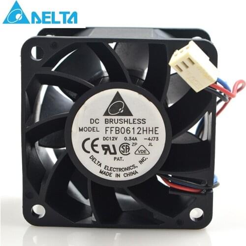 For delta 6038 6CM FFB0612HHE 24V 0.34A large volume dual ball cooling fan 5050RPM 40CFM