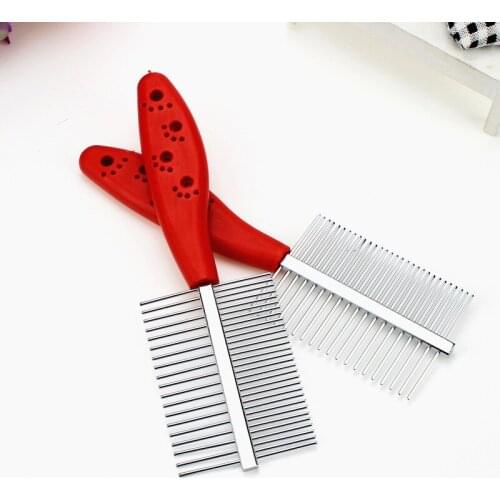 Two-sided Dog Comb Hair Removal Brush Flea Comb Dogs Cats Pet Supplies Grooming Fine-toothed Pet Comb Cleaning Tool Lice Brush