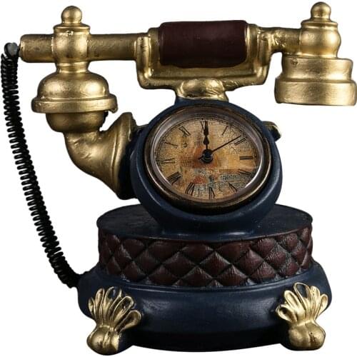 European Retro Decorative Telephone Creative Study Cafe Restaurant European Style Retro Telephone Decoration Craft Gift