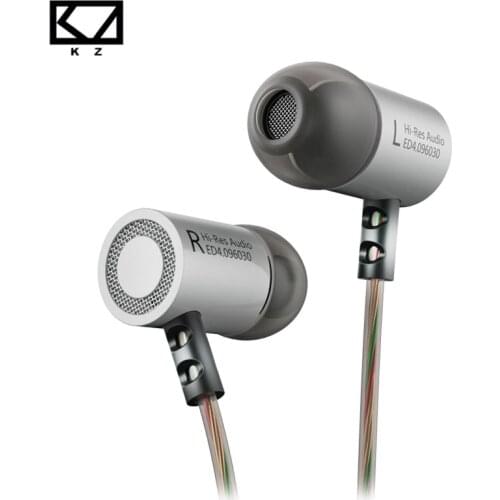KZ ED4 Metal Stereo Earphones Noise Isolating In-ear Music Earphone with Microphone for smartphones