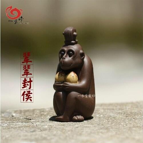 Monohydrate hall yixing undressed ore manual purple sand tea play really tea pet purple clay generation generation hou