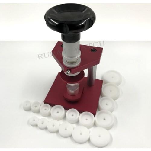 Oem Bench crystal bezel press watch case back closing tool capping machine