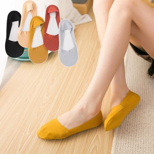 Glowing Future Loafer Boat Socks Women Summer Nylon Ice Silk Non-slip Womens Socks Invisible Sox No Trace Chaussetted Classic