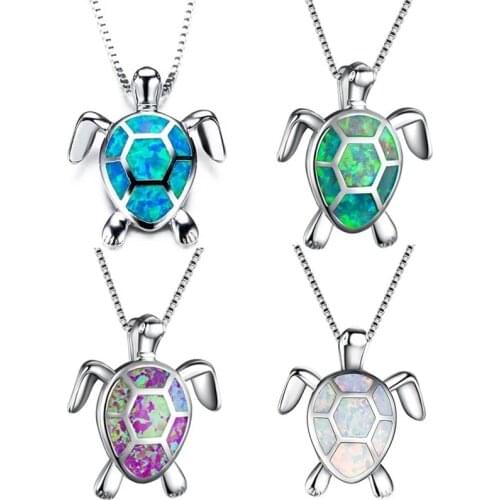 New Women Necklace Sea Turtle Animal Pendant Female Wedding Jewelry Charms Necklace For Women Neck Accessories