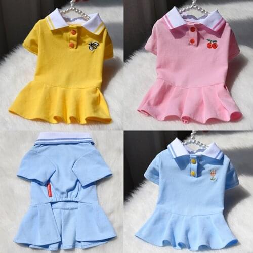 Dog Clothes Summer Dog Dress Cat Chihuahua Yorkshire Puppy Small Dog Costume Princess Skirt Poodle Pomeranian Schnauzer Apparel