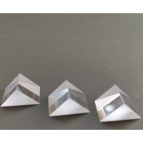 Hot Selling Prism 10* 10 * 11 MM Right Angle Optical Grade Glass Element Total Reflection Rhombus Lens Processing Customization