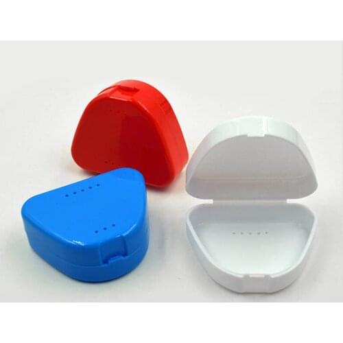 Portable Orthodontic Retainer Case 1 PC Denture Storage Tools Oral Care Dental Tray Box Mouthpiece Organizer Plastic