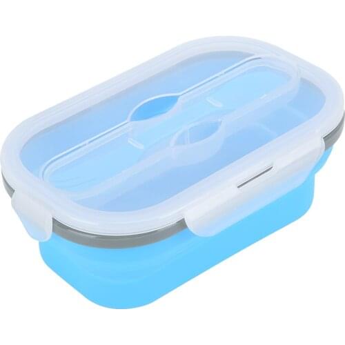 Healthy Portable Collapsible Food Box Microwave Bowl Silicone Folding Japanese Bento Lunch Box For Kids Adult food carrier 950ml