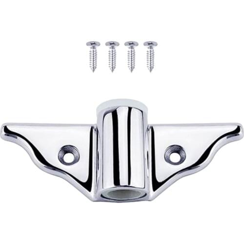 Silver Stainless Steel Side Mount Support Bracket Oar Sockets Replacement Universal Fit