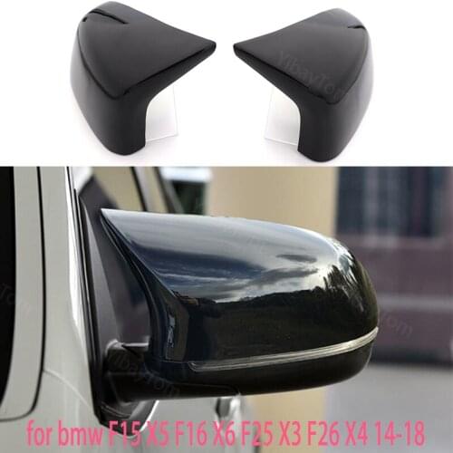 Replacement Side Mirror Covers Horn Shape High Quality M Style 2pcs for BMW G30 G38 GT 6GT G11 G12 2016-2018