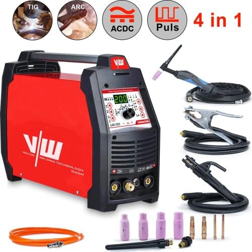 Tig Welder 4in1 AC DC TIG ARC MMA Pulse Inverter IGBT 200A 220V Multifunction TIG Welding Machine