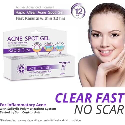 Thailand ACNE SPOT GEL Rapid Clear Acne speckle T-Zone Face Care Treatment 10g