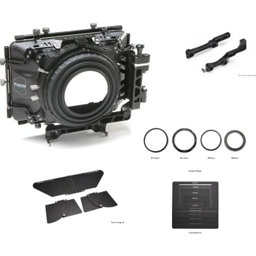 Tilta MB-T04 Cine 4*5.65 Carbon Fiber Matte box with 15mm/19mm rod adaptor for Scarlet Epic Sony FS700 F55 FS7 camera