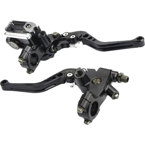 22mm 7/8'' Motorcycl Clutch Brake Levers Master Cylinder Reservoir Universal
