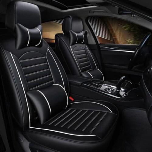 High quality Universal PU Leather car seat covers For pajero 2 outlander xl 2017 2013 sport 4 grandis lancer Car seat cushion