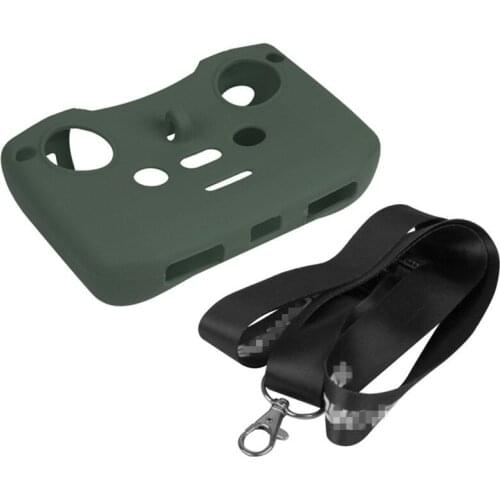 Protective Case For DJI Mavic Air 2 Drone Remote Control Silicone Protection Cover with Neck Strap Sling Lanyard for Mavic Air 2