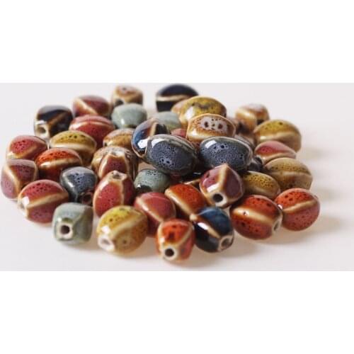 10pcs/Lot 12x10mm Ceramic Porcelain Beads Jewelry Accessories Diy Bracelet Wholesale Charm Beads For Jewelry Making