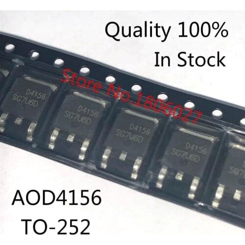 10PCS/LOT AOD4156 D4156 TO-252 N-channel 55A 30V MOS field effect transistor
