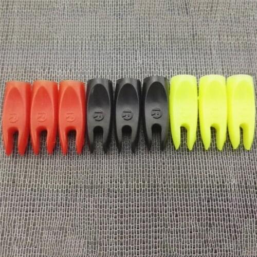 100pcs Archery 9/32 Arrow Nock Plastic Arrow Tail Nock Pin Hunting For 7.2mm Wood Bamboo Arrow Shaft