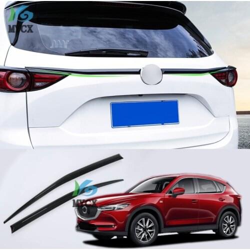 FIT For Mazda CX5 CX-5 CX 5 2017 2018 2019 KF ABS Chrome refit rearguards trunk rear bumper tail box trim 2PCS