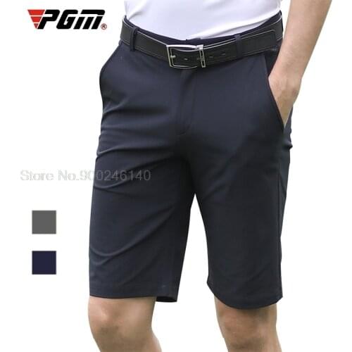 2021 Summer Mens Golf Knee Length Shorts Male Elastic Breathable Golf Sports Shorts Quick-Drying Man Sportswear Plus Size 30-38