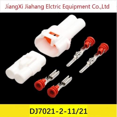 6187-2171 6180-2181 Freeshipping 200sets DJ7021-2-11/21 2Pin AMP Car Electrical Wire Connectors for VW,BMW,Audi,Toyota,NISSAN