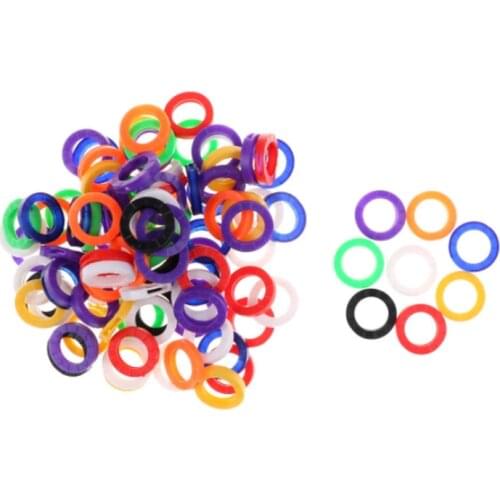 8/10/24pcs Multicolor Elastic Fashion Hollow Multi Color Rubber Soft Silicone Key Locks Keys Cap Key Covers Topper Keyring Case