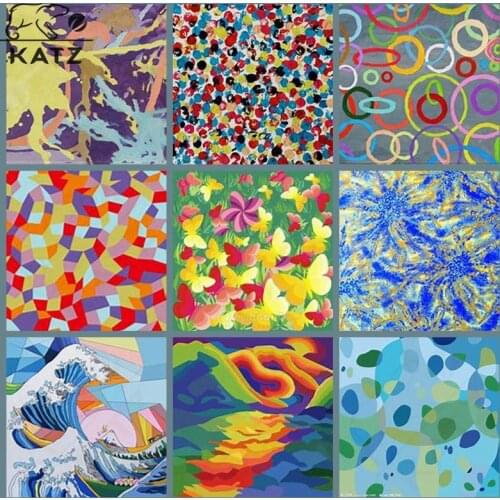 Diamond Painting Abstract Landscape Color Graffiti Cross Stitch Diy Stitching Picture Diamond Mosaic Home Embroidery Decoration