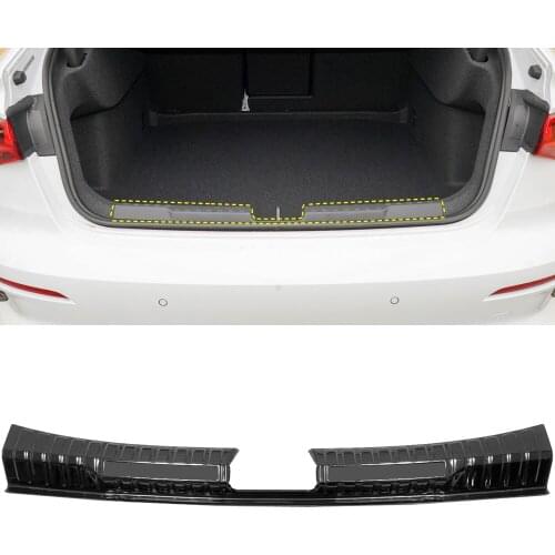 Car Accessories for Audi A3 8Y Sedan 2020 2021 Stainless Steel Inner Rear Bumper Protector Guard Plate Cover Trim