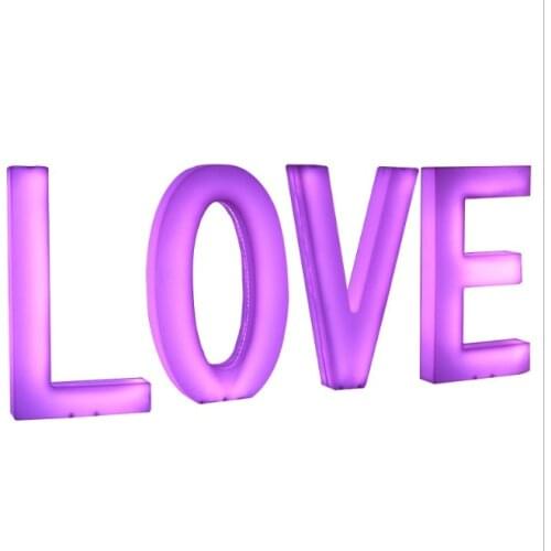 Large LED Luminous Love Customize Letter Lamp Wedding Ceremony Party Backdrops Decor Wall Outdoor Advertising Letter Light