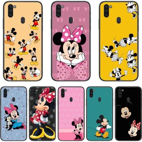 Fashion Disney Mickey cartoon cover Mobile Phone Case Hull For Samsung Galaxy M 10 20 21 31 30 60S 31S Black Shell Art Cell Co