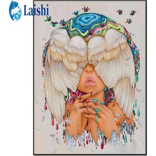 Fantasy angel, cute little angel Full Square Diamond 5D DIY Diamond Painting Embroidery Cross Stitch Rhinestone Painting Decor