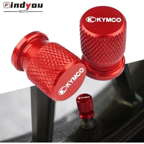CNC Tire Valve Airtight Cover Caps for KYMCO Xciting 250 300 400 AK550 CT250 CT300 S400 DOWNTOWN Motorcycle Accessories