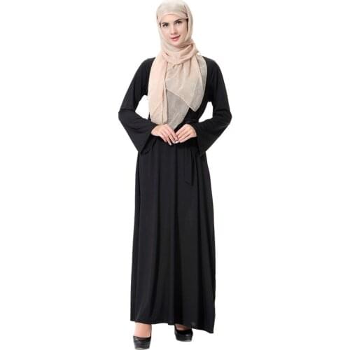 Hijab femme musulman vetement arabian dress muslim women robe caftan fashion black turquie abbigliamento americano dubai abaya