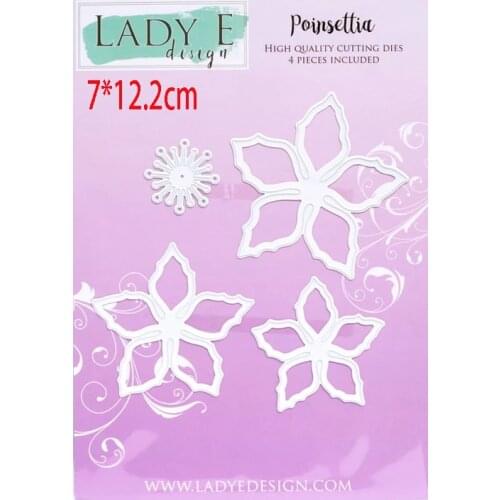 Pentagram petals New Dies 2021 Metal Christmas Dies DIY Dies photo album cutting dies Scg new die for cutting rapbook label die