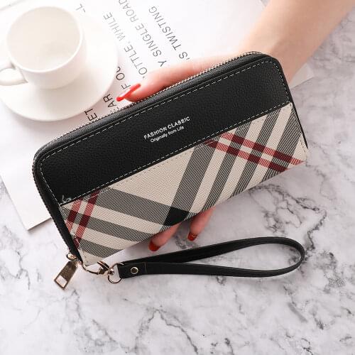 New Womens Wallet Long Large Luxury Designer Brand Capacity Multifunctional Clutch Multiple Card Slots Simple Wallet
