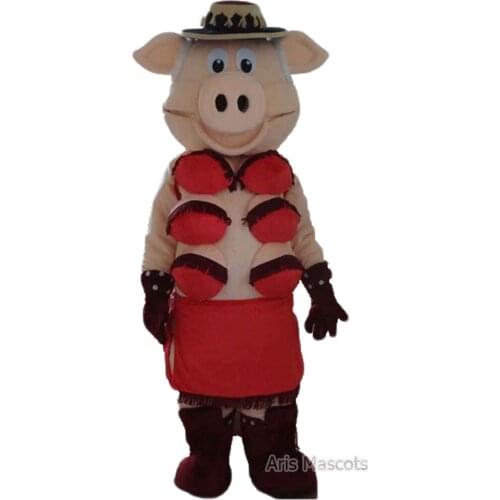 Full Mascot Costume Pig Adults Fancy Dress Mens and Womens Wear Carnival Costumes Stage Costumes