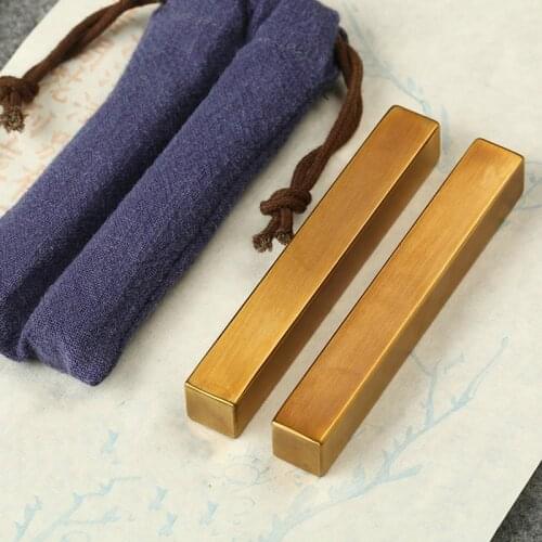 Portable Iron/brass Paperweights Metal Paperweights Peso Para Papel De Metal Chinese Calligraphy Painting Creative Paper Weight