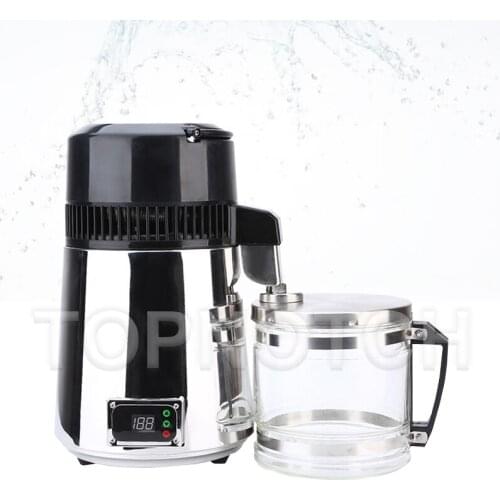 Portable Water Distiller 4L 750W Stainless Steel 110V Home Pure Water Distiller Filter