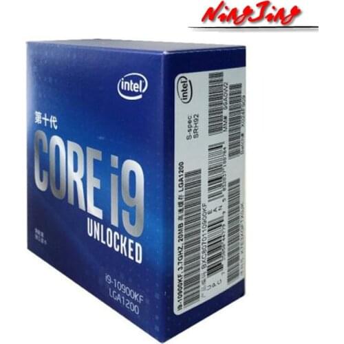 Intel Core i9-10900KF i9 10900KF 3.7 GHz Ten-Core Twenty-Thread CPU Processor L3=20M 125W LGA 1200 Sealed New but without cooler