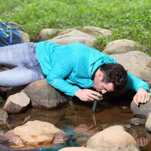 Ultra-lightweight Outdoor Gravity Water Filter Gear Filters up water without chemical for emergency survival