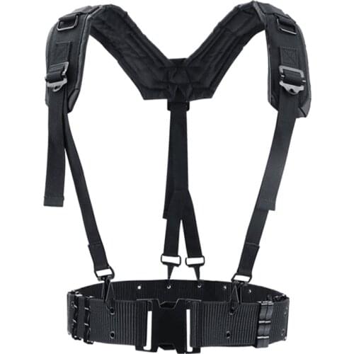 TAK YIYING Tactical Waist Padded Belt With Y-shaped Suspender S Belt outer belt