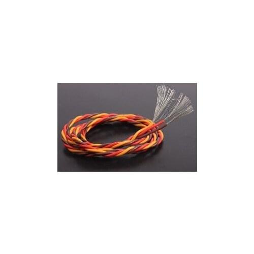 DIY JR Color 22# 22AWG Servo Extension Cable/ Twisted Wire 1M without Connector
