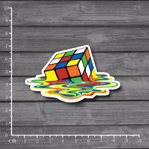 Melting C*be Waterproof on Notebook Car Styling Personalized Laptop Stickers for Kids Toy Motorcycle KK Vinyl PVC Deco Meterial