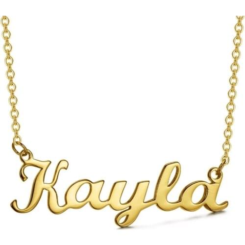 YAFEINI 925 Sterling Silver DIY Necklace Personalized Letter Necklace Pendant Name DIY Necklace Customize Couple Name 925Jewelry