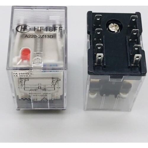 10pieces/lot)Original New HF18FF-A220-2Z13D JZX-18FF-A220-2Z13D HF18FF-A240-2Z13D JZX-18FF-A240-2Z13D 220-240VAC 8PINS 7A Relay