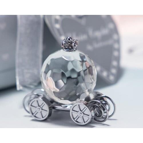 100pcs High Quality Choice Crystal Collection Cinderella Crystal Pumpkin Carriage wedding Favors SN1133