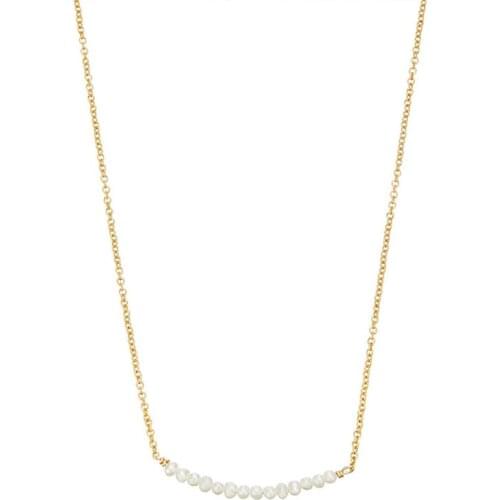 2021D Summer Jewelry Set Copper Electroplated Gold Chain with Pearl Manufacturers for Direct Fashion Simple Jewelry Necklace