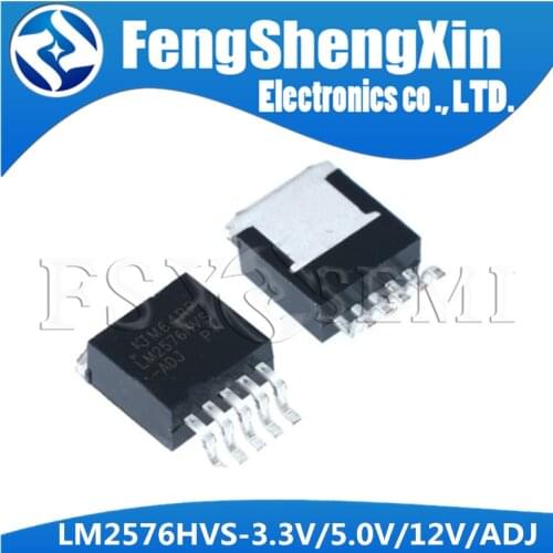 5pcs/lot LM2576HVS-5.0 LM2576HVS-3.3 LM2576HVS-12 LM2576HVS-ADJ TO-263-5 3.3V 5V 12V Voltage Regulator IC