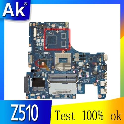 Akemy Main board AILZA NM-A181 Rev 1.0 For lenovo ideapad Z510 15.6'' Laptop motherboard HM86 HD5000 Graphics